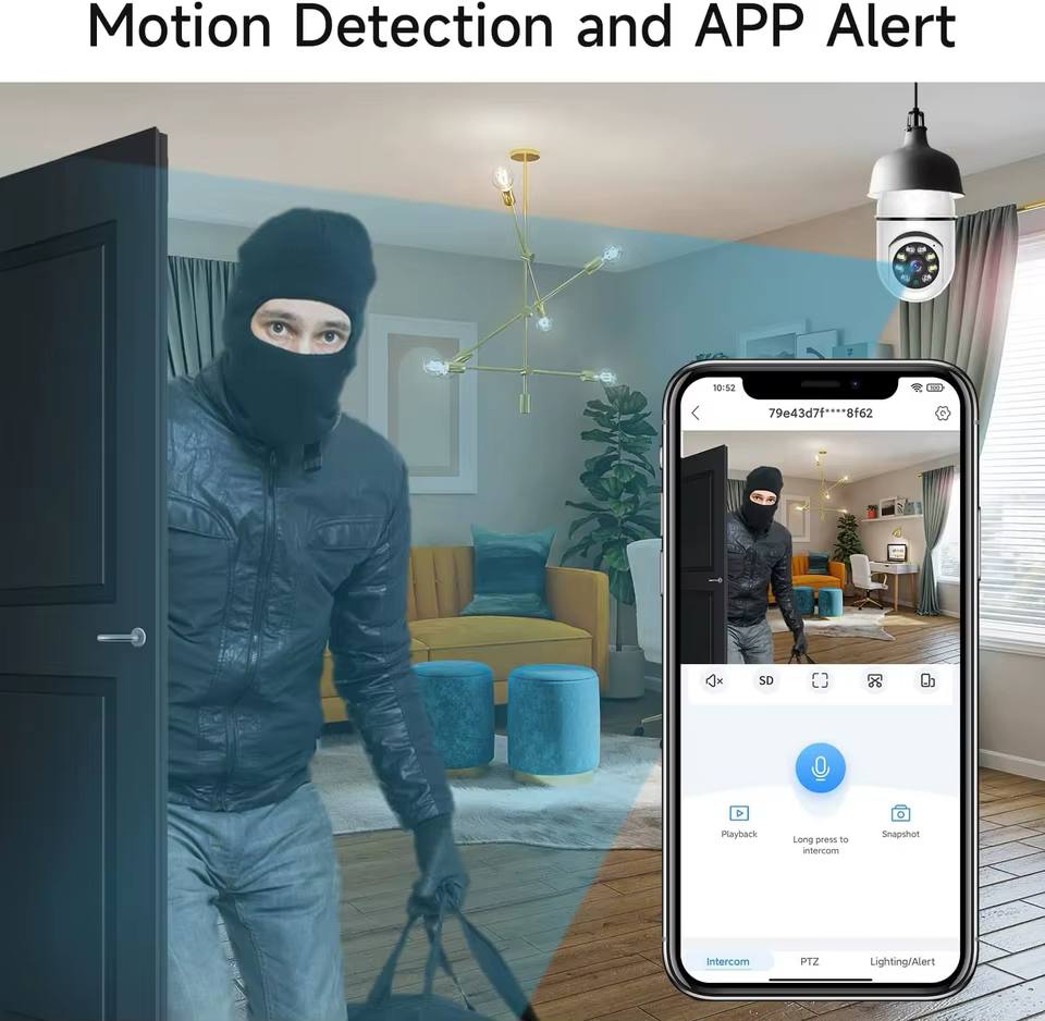 Outdoor PTZ WiFi Security Camera.