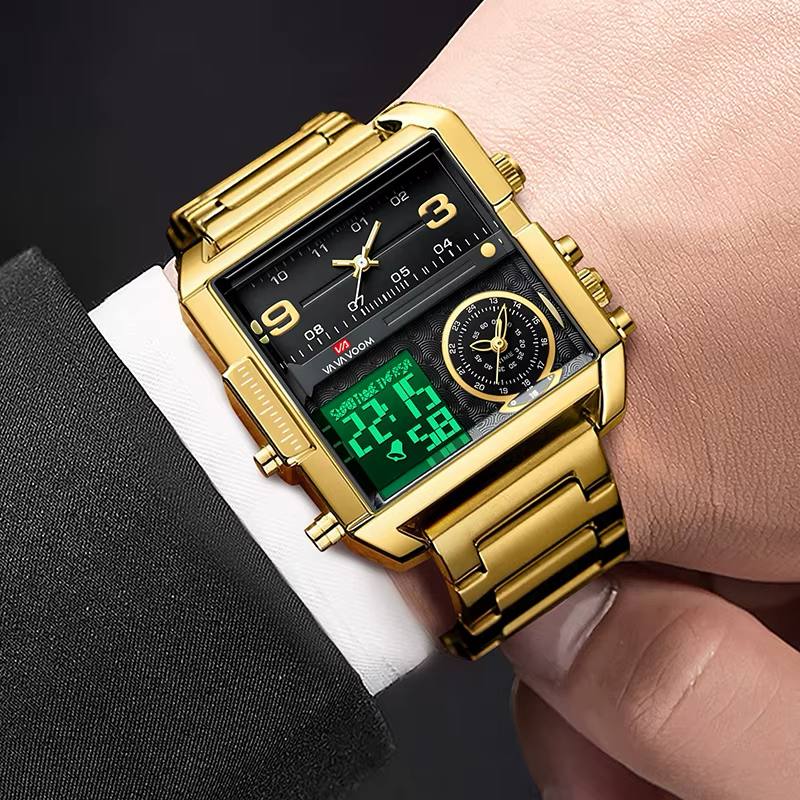 VA VA VOOM Square Men's Watch