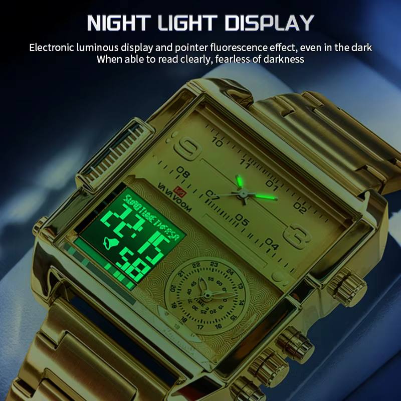 VA VA VOOM Square Men's Watch